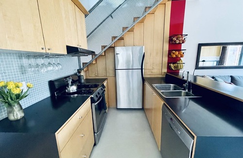 East Side House | Family-friendly 3-bedroom modern home w/hot tub on park & 15 min to downtown!