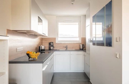 Salem Apartment | Family-friendly vacation apartment "Badespaß" directly on the lake with balcony