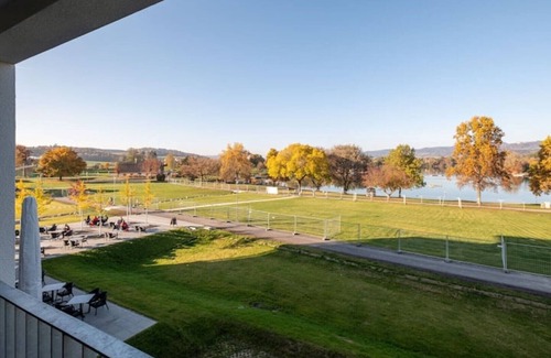 Salem Apartment | Family-friendly vacation apartment "Badespaß" directly on the lake with balcony