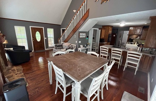 Groveoak House | Fish and Frolic Holiday – Lakefront Home with Boathouse, Porches & Fire Pit
