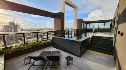 Santa Fe Apartment | Flat de Luxo, Alto, Próximo ao Shopping