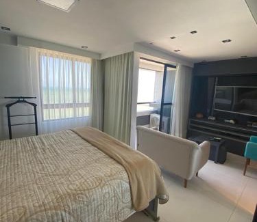 Areia Preta Hotel | Golden Tower - Flat a Beira Mar