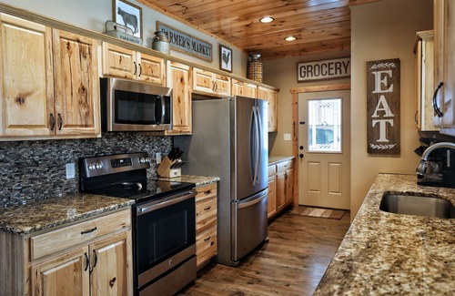 Chalet Village North Cabin | GORGEOUS Luxury Cabin! Staggering VIEWS! Theater! Gaming! HUGE Decks! Fire Pits!