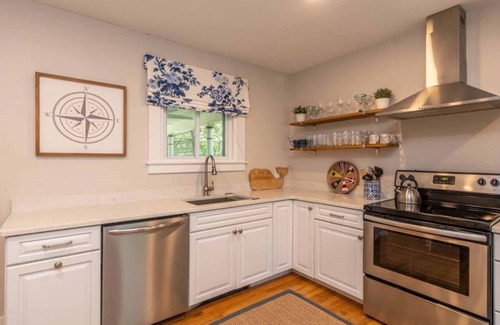 Oak Bluffs House | Great location, happy house 0.5 mile Nancy’s & Jetty Beach.
