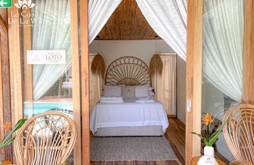 Mata de Platano Cabin | Habitacion Luxury Loto en La casa de la Wii en Mendihuaca, a 10 minutos del Parque Tayrona