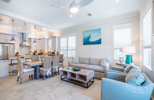 Inlet Beach House | HEATED POOL,Beachside of 30A -.2 mile walk to beach, 2 blocks to Rosemary