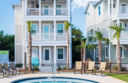 Inlet Beach House | HEATED POOL,Beachside of 30A -.2 mile walk to beach, 2 blocks to Rosemary
