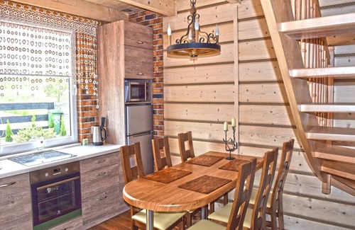 Lubna House | Holiday Home by Lake in Nowa Wioska