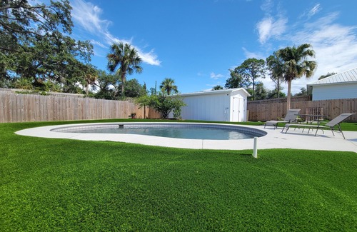 Bay VIew Addition House | Home near historic St. Andrew's with private pool and pet friendly!