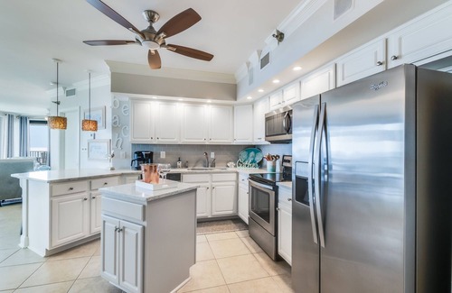 Orange Beach Condo | HUGE Balcony! Beachfront Corner Unit/Views in all rooms, One FREE parking pass