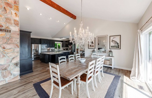 Steele Creek House | HUGE Lake Mansion w/Beach + 2 Great Rooms + Movie Thtr + Dock + Boat Avail