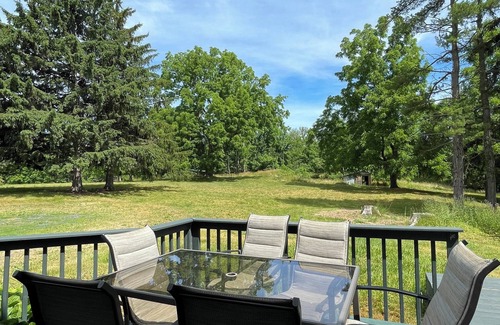 Wolcott House | Idyllic retreat with pond, just steps from Port Bay-rare Labor Day availability!