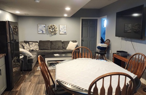 Sault Ste. Marie Apartment | in the country close to town, sled trails, skiing, hiking, country setting, BBQ