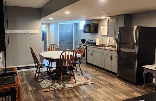 Sault Ste. Marie Apartment | in the country close to town, sled trails, skiing, hiking, country setting, BBQ