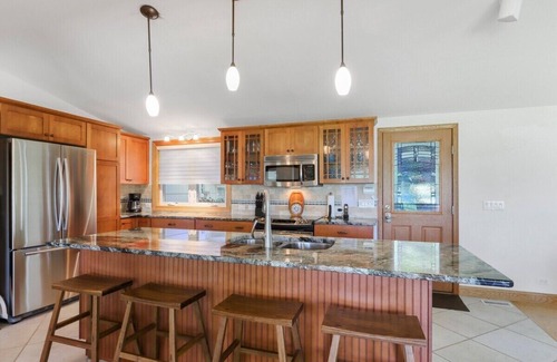 Powers Lake House | Lake Benedict Lakefront |Pier |Large Lawn |Fire Pit |Grill |Relaxing Family Vacation |Gas Fireplace