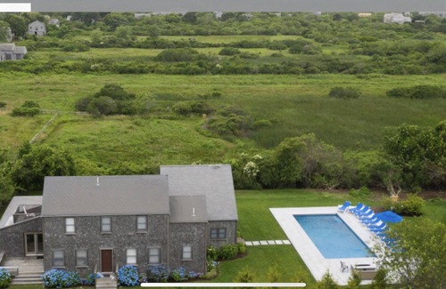 Nantucket Town House | Large private property with new heated pool.Walk to town.