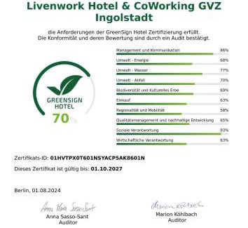 Piusviertel Hotel | Livenwork Hotel & CoWorking GVZ Ingolstadt