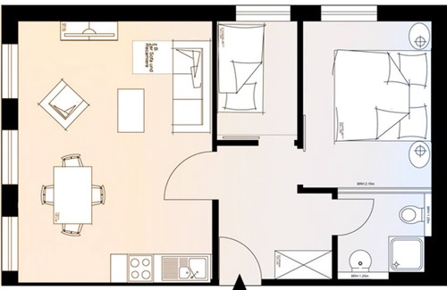 Norderney Apartment | LOFT 3 - Strandloft Norderney Apartment - 5 minutes walk to the west beach