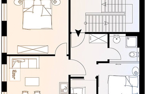 Norderney Apartment | LOFT 4 - Strandloft Norderney Apartment - 5 minutes walk to the west beach
