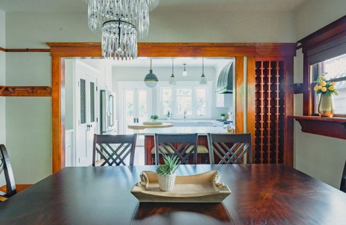Park West House | Lux Historical Home: King Bed, Office, Crib/Toys, Grill, Firepit