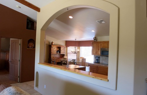Saddle Ridge West House | Luxury Estate Main House, Santa Fe Walls & Kiva Fireplace, Close to Town