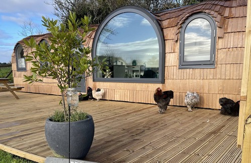 Widegates Cabin | Luxury glamping with sea and sunset views - Cornwall