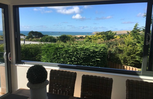 Constantine Bay House | Luxury Holiday Home, Sea Views, Heated Pool, Hot Tub; Close to beaches & Golf