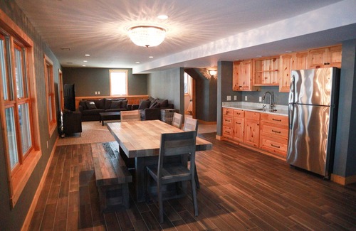 Nevis House | Luxury Log Home 1/2 Mile from Snowmobile/Bike Trail