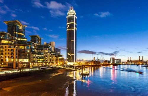 Nine Elms Apartment | LUXURY US EMBASSY riverside + cold AC!