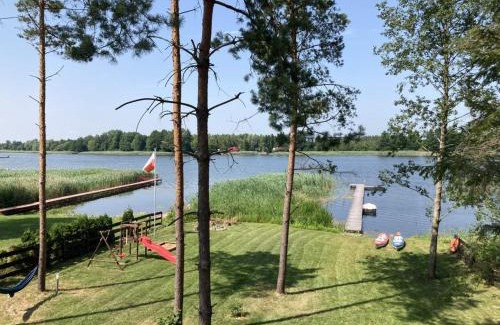 Szeligi Cabin | Makosieje Resort - komfortowy domek 30m od jeziora,ogrzewanie,wi-fi,widok na jezioro