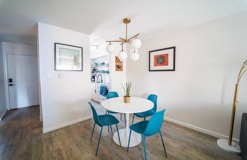 Village Seven Condo | Modern 2 Bedroom 1 Bath Condo with Patio