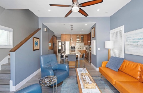 Mission Beach House | Modern beach home only 8 houses from the beach. Check out our new drone video!