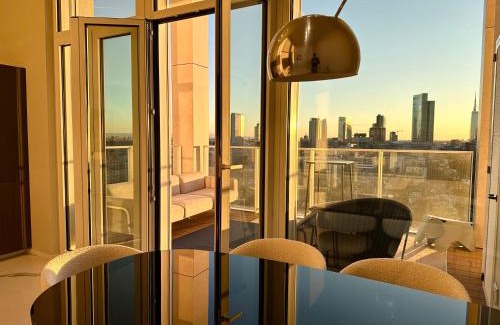 Gioia Apartment | Modern flat 16th floor - Terrace with skyline view
