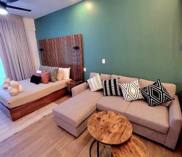 Playacar Apartment | Modern Playacar Condo with Poolside Views & Nature