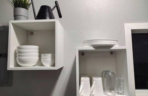 Northwest Area Apartment | Modern Studio Designed for Extended Stays - Private Bath, Kitchen, Entrance