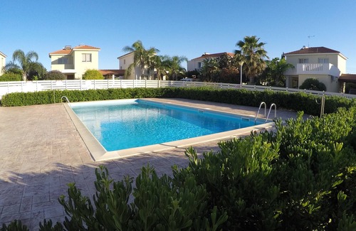 Pervolia Villa | Near the beach villa at Faros beach, communal pool