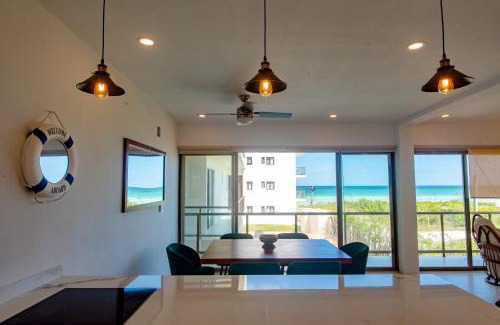 Telchac Puerto House | New Modern 3BR Beachfront Condo in San Benito