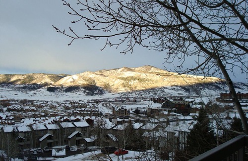 Steamboat Springs Condo | No-joke View, A/C, Remodeled, Free Ski Shuttle, Stocked Kitchen, Super Clean!