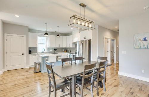 Tranquil Harbour House | Oak Island Coastal Home with Covered Deck!