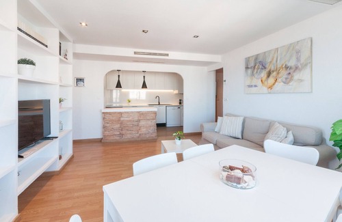 Grau i Platja Apartment | Ocean view condo located steps from the beach. Free WIFI