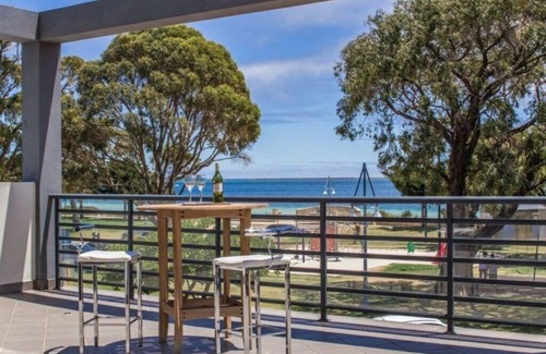 Rockingham Apartment | Ocean views from your spacious balcony at Seaside Escape Aria