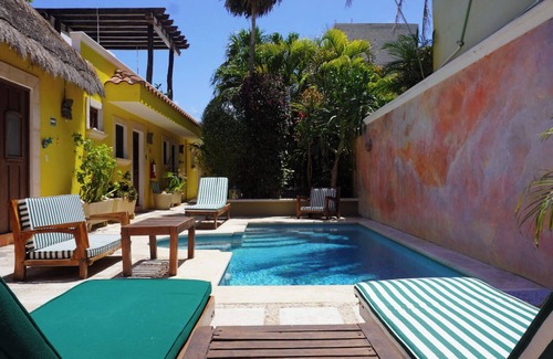 Colonia Salina Chica Apartment | One Bedroom Suite, Serene, Pool, Gardens, Rooftop Terrace with Views