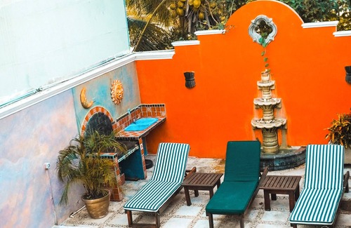 Colonia Salina Chica Apartment | One Bedroom Suite, Serene, Pool, Gardens, Rooftop Terrace with Views