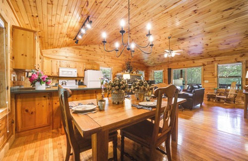 Waynesville Cabin | Peaceful Smoky Mountain Cabin w/Deck & Fire Pit!