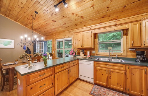 Waynesville Cabin | Peaceful Smoky Mountain Cabin w/Deck & Fire Pit!
