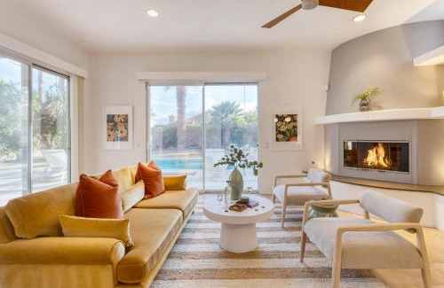 Bermuda Dunes House | Pool Hot Tub Yard Games Chic Midcentury Design Painted Sand by AvantStay