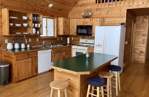 Brill Ski Chalet | Private lake cabin with direct access to snowmobile trails and ice fishing