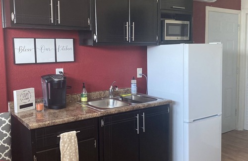 Tulare House | Private Studio with private entrance includes driveway parking space.