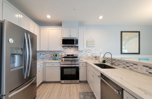 Red Fish Cove Condo | Private Three Mile Beach plus BRAND NEW ELEVATOR!