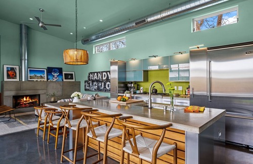 Fredericksburg House | Published in DWELL! The ART House! Private, In-Town, POOL, a rare find!